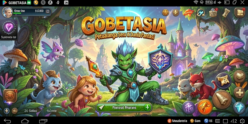 Gameplay seru dan eksplorasi dunia yang luas di GOBETASIA.