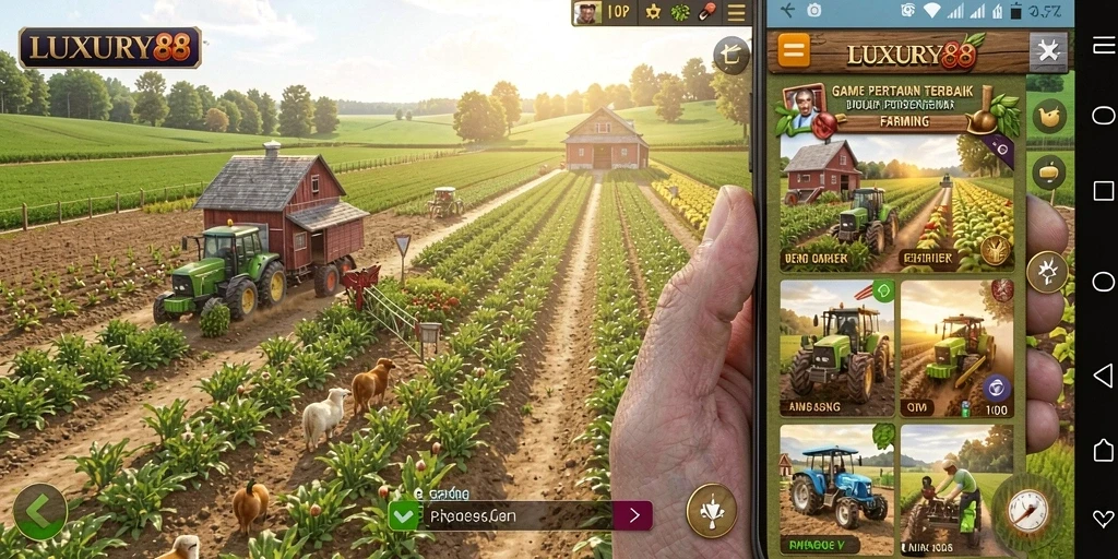 Gameplay interaktif yang menampilkan aktivitas pertanian seru.