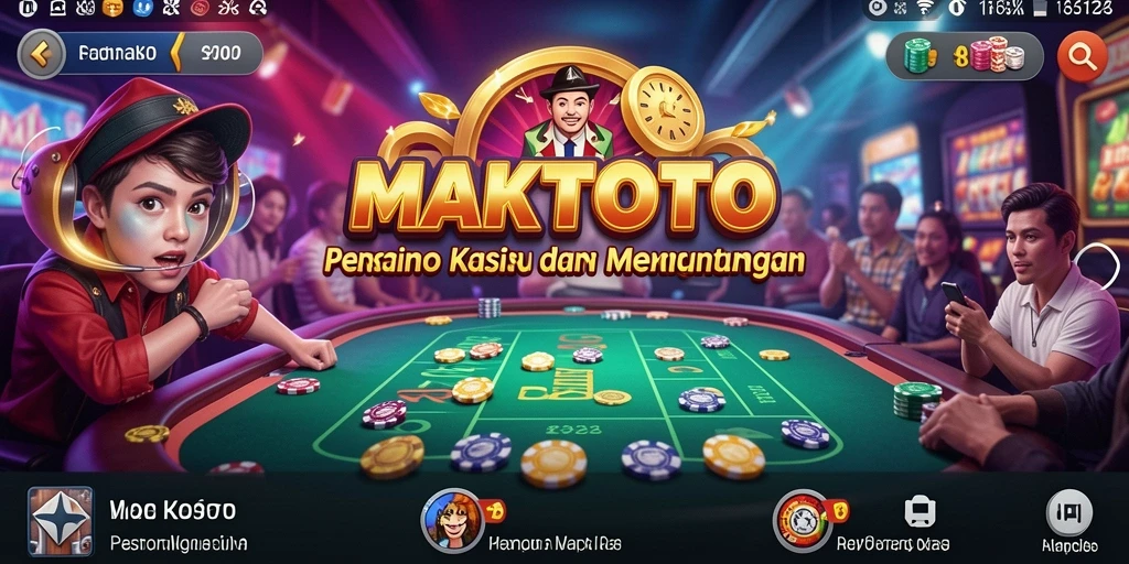 Tampilan gameplay seru dan interaktif di MAKTOTO.