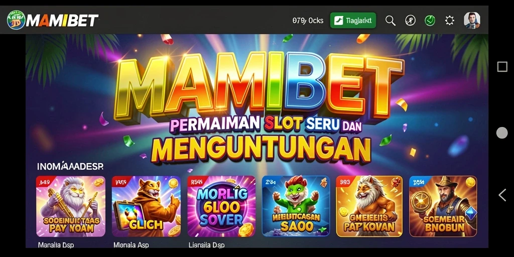 Tampilan gameplay slot MAMIBET yang menarik dan seru.
