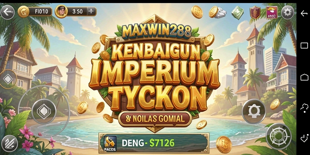 Tampilan gameplay <strong>MAXWIN288</strong> yang menarik dan interaktif dalam genre Tycoon.