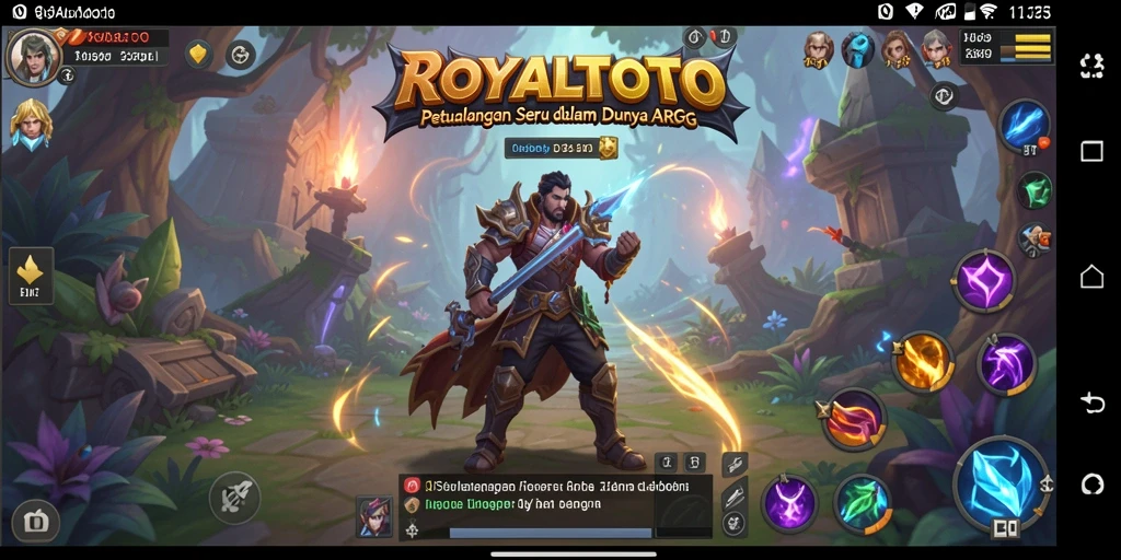 Tampilan gameplay ROYALTOTO yang seru dan dinamis dalam dunia ARPG.