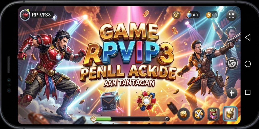Tampilan gameplay seru saat memainkan RPVIP3 dengan tantangan Arcade.