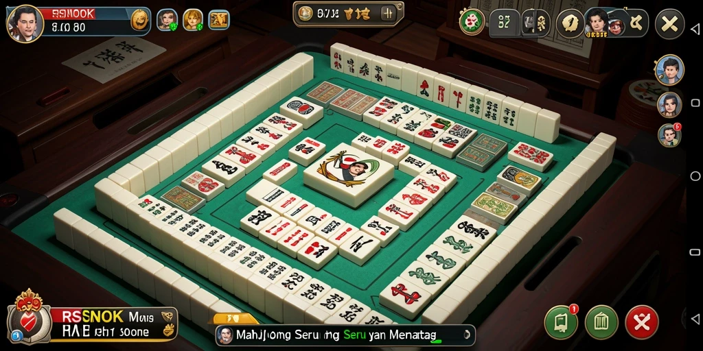 Tampilan gameplay RSNOK yang menarik dalam permainan Mahjong.