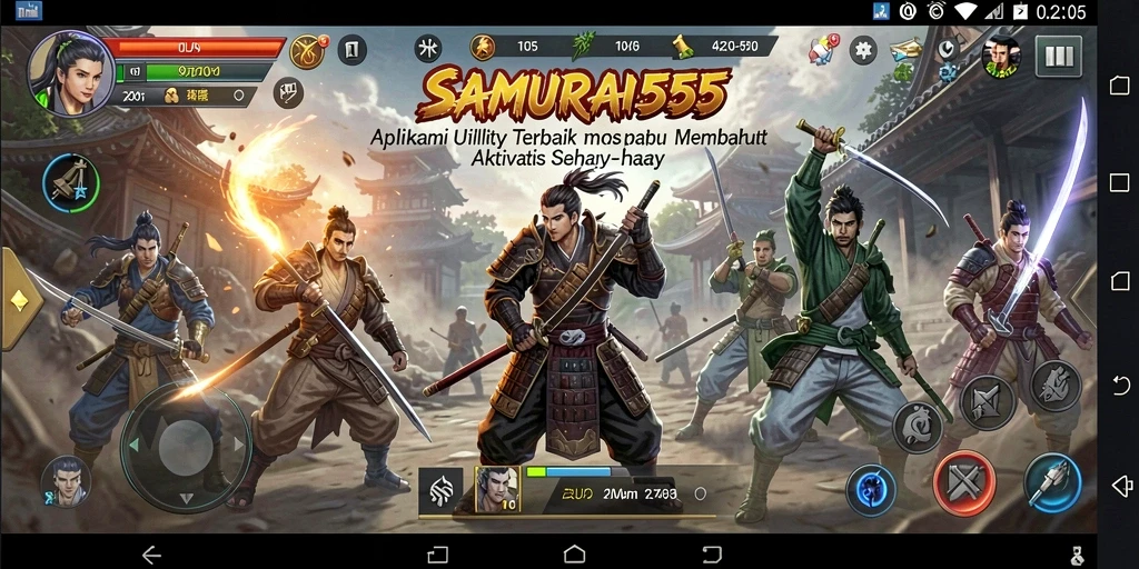 Tampilan antarmuka SAMURAI555 yang simpel dan efisien.