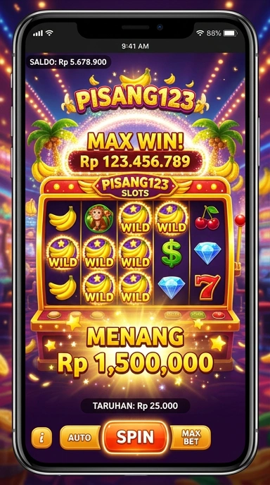 Tampilan antarmuka pengguna pisang123 yang menarik dan mudah digunakan.